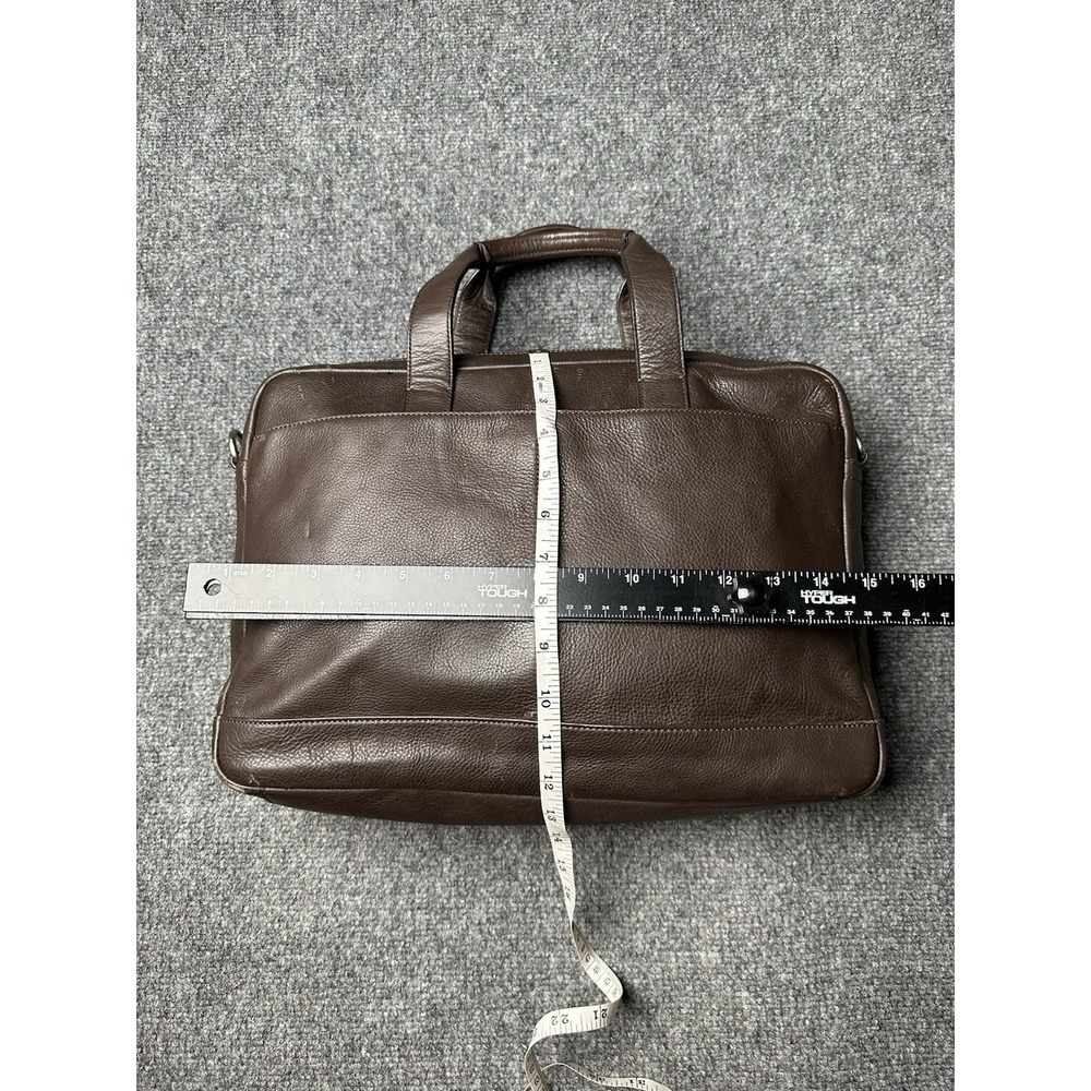 Mens Leather Coach Brown Briefcase Laptop Work Bag, Size One Size - Picture 11 of 13